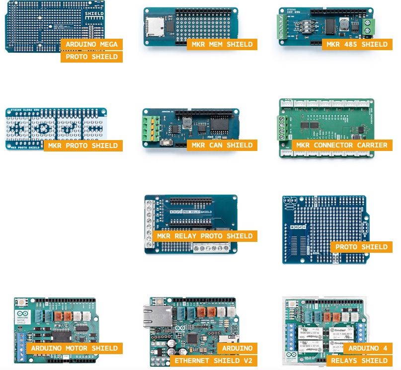 Algunos SHIELDS para ampliar las capacidades de Arduino